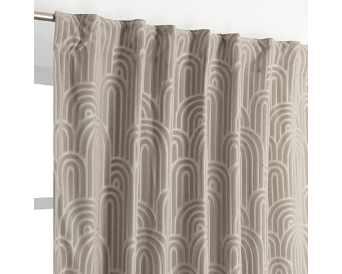 Gardine mit gewebtem Bogenmuster