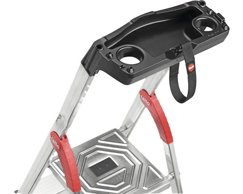 Hailo EasyClimb Tritt mit Ablageschale, Teilansicht