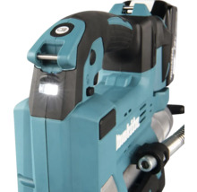 Makita Logo. Akku-betriebene Gewindestangenschneider mit integrierter LED-Beleuchtung.