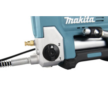 Detailansicht einer Makita Fettpresse mit Einstellknopf