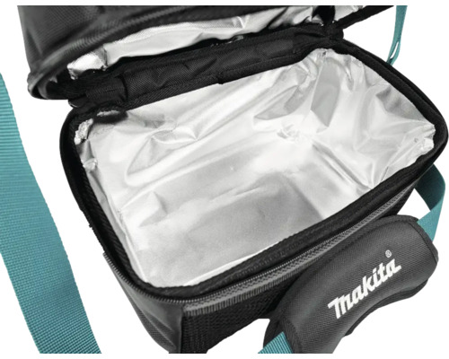 Offene Kühltasche mit Makita Logo