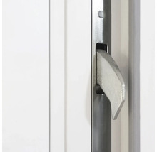 Detailansicht eines Fenstergriffs zum Schließen eines Fensters