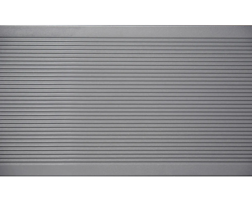 Graue Trittstufe mit Rillenprofil