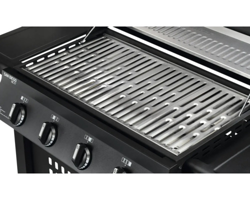 Detailaufnahme des Grillrosts eines Gasgrills