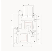 ARON Econ Kunststofffenster 1-flg. weiß 500x600 mm Links-thumb-4 ARON Econ Kunststofffenster 1-flg. weiß 500x600 mm Links-thumb-4