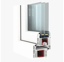 ARON Econ Kunststofffenster 1-flg. weiß 500x600 mm Links-thumb-5