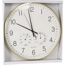 Wanduhr mit Thermometer und Hygrometer