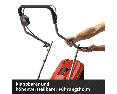 Klappbarer und höhenverstellbarer Führungsholm