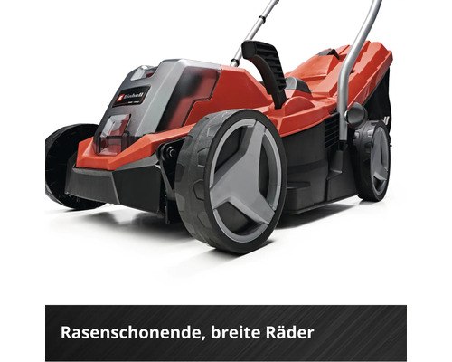 Einhell Rasenmäher mit breiten Rädern