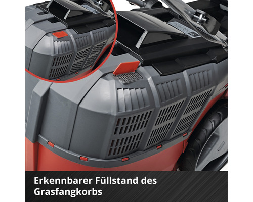 Füllstandsanzeige des Grasfangkorbs