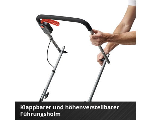 Klappbarer und höhenverstellbarer Führungsholm