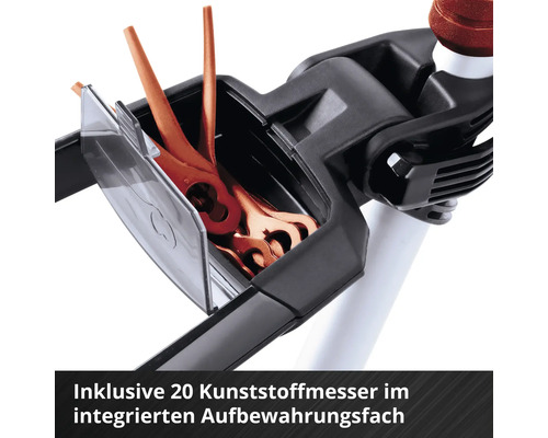 Integrierter Aufbewahrungsfach mit 20 Kunststoffmessern