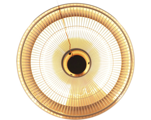 Runde Heizlampe mit Schutzgitter