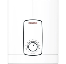Nahaufnahme eines Stiebel Eltron Warmwasserbereiters mit Temperaturregler