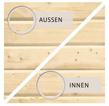 Holzprofilbrett für den Außen- und Innenbereich