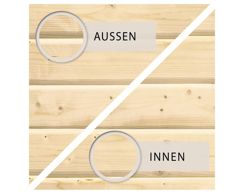 Holzprofilbrett für den Außen- und Innenbereich