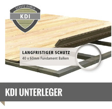 KDI Unterleger für langfristigen Schutz mit 40 x 60 mm Fundament Balken
