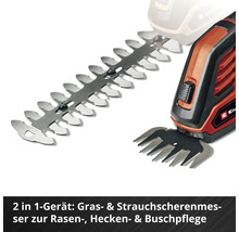 Einhell Akku Gras und Strauchschere mit zwei Messern