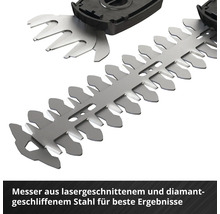 Messer aus lasergeschnittenem und diamantgeschliffenem Stahl einer Heckenschere