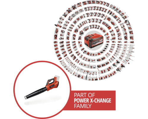 Einhell Akku-Laubbläser als Teil der Power X-Change Familie