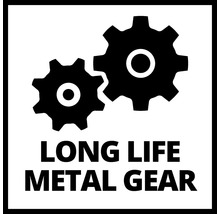 Lange Lebensdauer Metallgetriebe Symbol