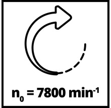7800 Umdrehungen pro Minute Symbol