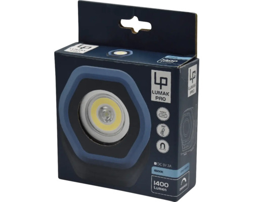 Lumak Pro Arbeitsleuchte in der Verpackung