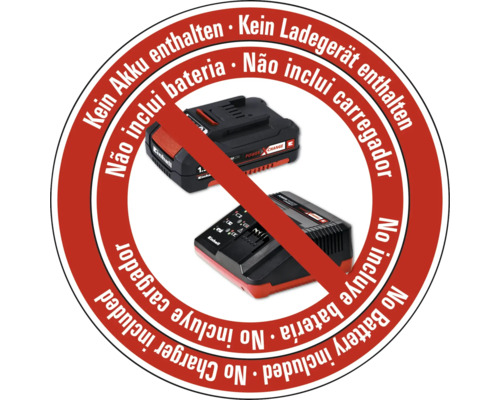 Symbol: Kein Akku, kein Ladegerät enthalten