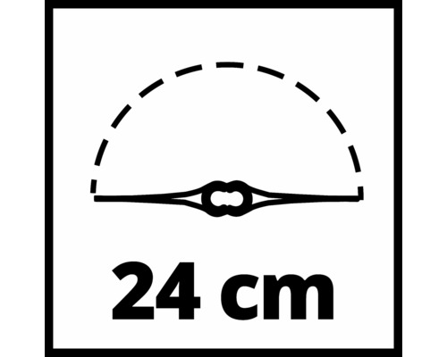 Symbol für 24 Zentimeter Arbeitsbreite