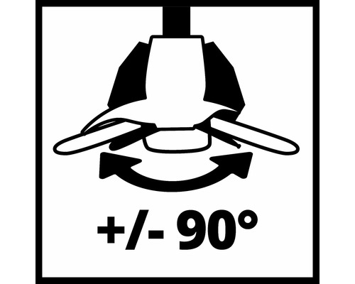 Symbol für Schwenkbereich plus minus 90 Grad