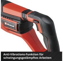 Detailaufnahme des Handgriffs einer Abbruchmaschine mit Anti-Vibrationsfunktion für schwingungsgedämpftes Arbeiten