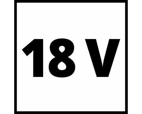 Symbol für 18 Volt
