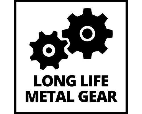 Symbol für lange Lebensdauer des Metallgetriebes