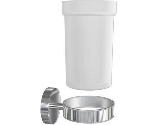 Zahnputzbecher mit Halterung zur Wandmontage