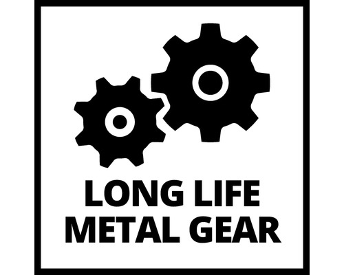 Symbol für langlebiges Metallgetriebe