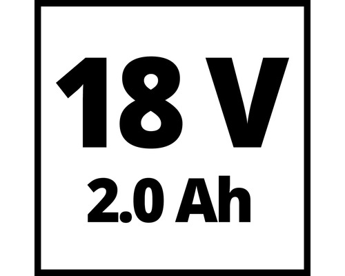Symbol für 18 Volt 2.0 Amperestunden