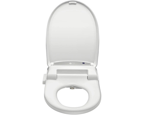 Elektronischer Dusch-WC-Aufsatz mit geöffnetem Deckel