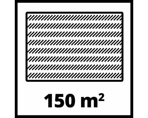 Geeignet für Flächen bis zu 150 Quadratmeter