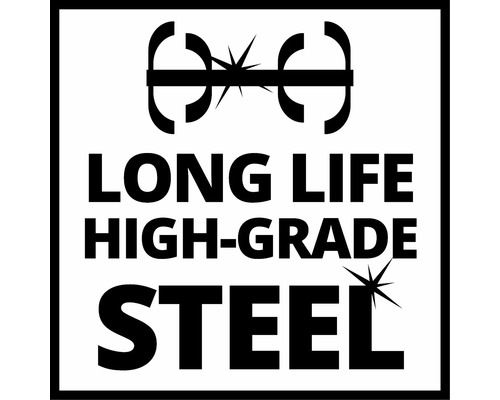 Langlebiges, hochwertiges Stahl Symbol