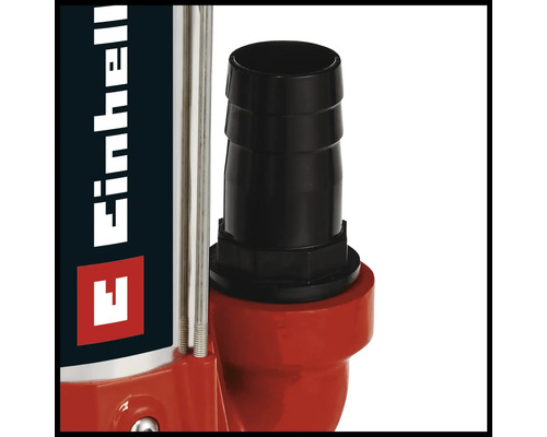 Detailansicht einer Einhell Pumpe mit Schlauchanschluss