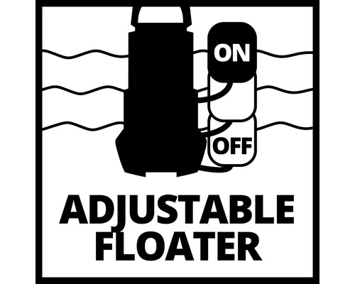 Symbol für einstellbaren Schwimmer