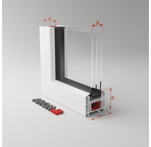 Kunststofffenster Festelement ARON Basic 700x1400 mm-thumb-1 Kunststofffenster Festelement ARON Basic 700x1400 mm-thumb-1