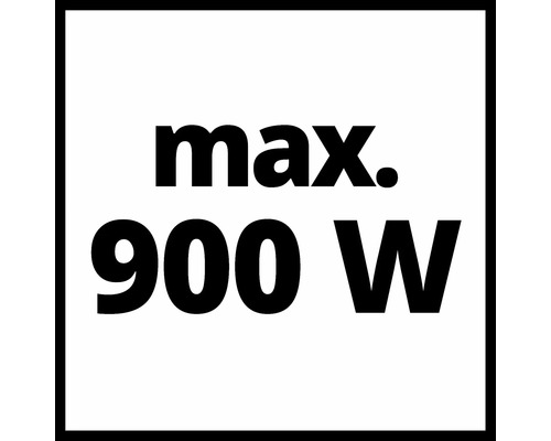 Maximale Leistung von 900 Watt