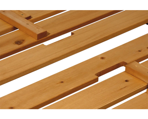 Holzrostdetailansicht für den Außenbereich