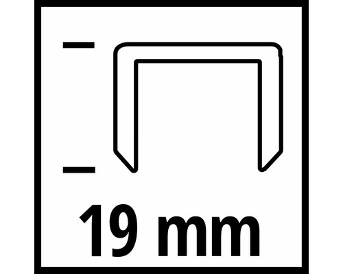 Symbol für Klammer mit 19 Millimeter Länge