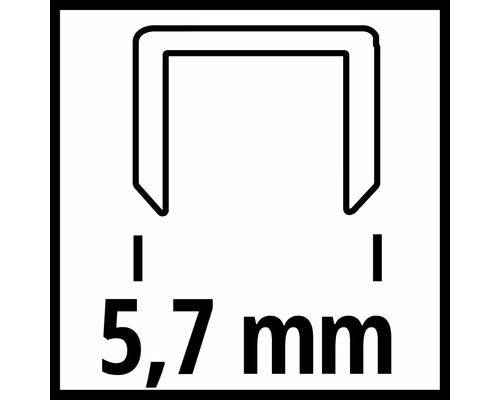 Symbol für Klammerlänge 5,7 mm