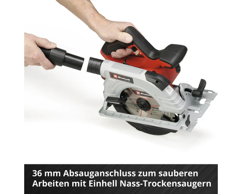 Einhell Akku-Handkreissäge mit Staubabsaugung