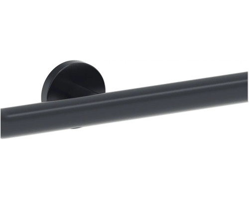 Schwarzer Handtuchhalter zur Wandmontage