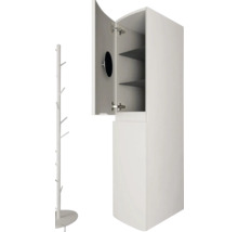 Hochschrank Baden Haus Vague 30x130x39 cm weiß matt