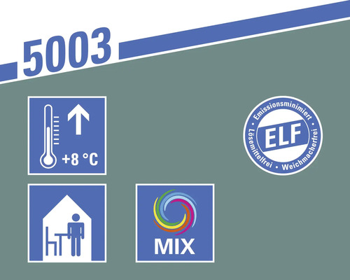 Lagerungshinweis: Lagertemperatur über 8 Grad. Geeignet für Innenräume. Lösemittel- und weichmacherfrei, emissionsminimiert. Mix Logo.